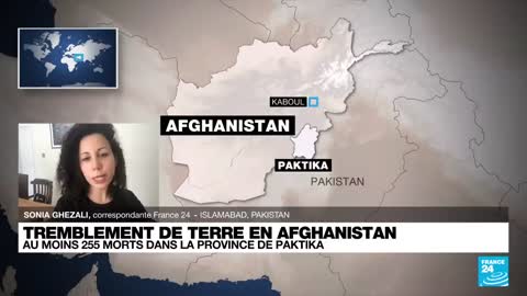 Un séisme meurtrier frappe le sud-est de l'Afghanistan • FRANCE 24