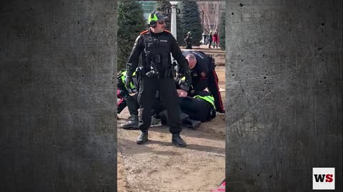 Battle of the Beltline - Arrest made at Calgary Freedom Rally