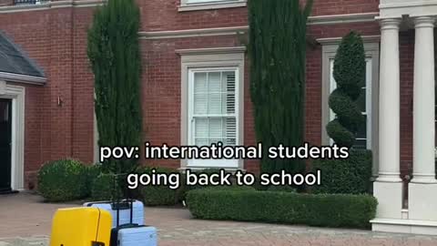 pov: international students going back to school