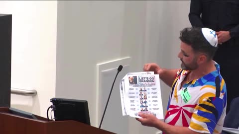 Jewish man promotes DEATH PENALTY for antisemitism at Orlando City Council meeting (Prank)