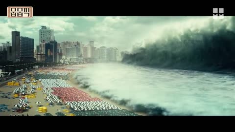 huge tsunami escape