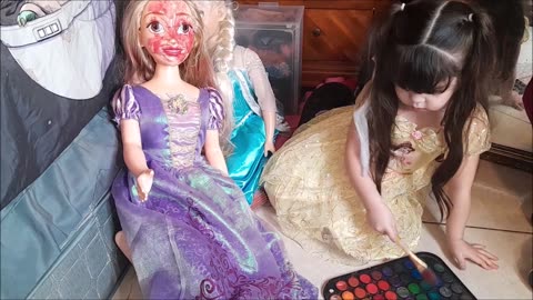surprising sprinkles with her favorite princess doll