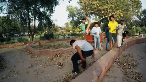 Guy Hit The Curb Attempting A Parkour Jump