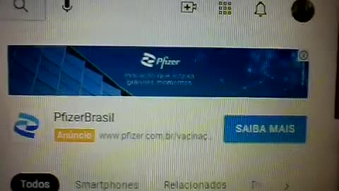 Propaganda de vacina da PFIZER BRASIL, no youtube. Video 2.