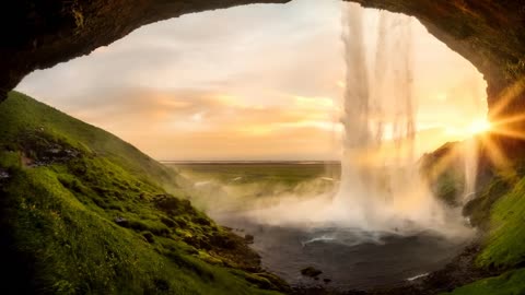 Photo of Waterfalls and Sunrise