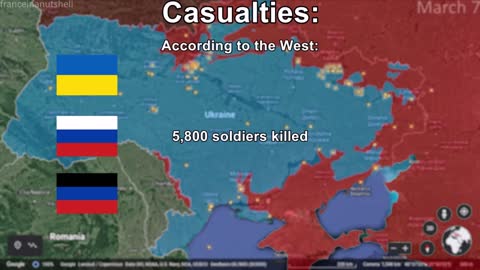 Russo-Ukrainian War 7th of March Mapped using Google Earth