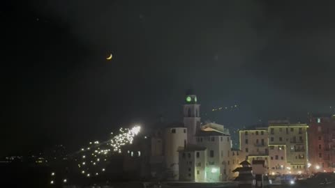 Lighting Up a Church in Italy