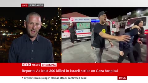 Israel: Hundreds killed in air strike on Gaza hospital, Palestinian officials say