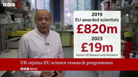 UK rejoins EU science research scheme, Horizon - #BBC123New#Brexit#Science