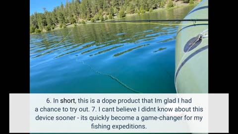 Buyer Comments: Reelsonar Portable Fish Finder Accurate Fish Depth Finder with Depth Range of 1...
