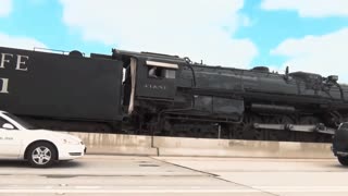 Steam Train, Santa Fe 3751 High Speed
