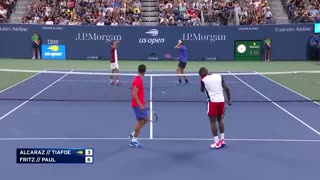 Tommy Paul Uses Big Racquet! | Tennis Plays for Peace | 2022 US Open