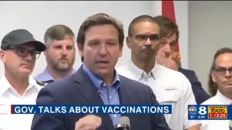 Desantis for the vaccine before he was against the vaccine