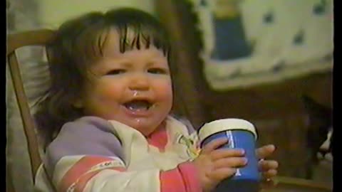 1987 Ashley in Her Highchair