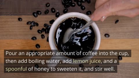How to make coffee with lemon for weight loss