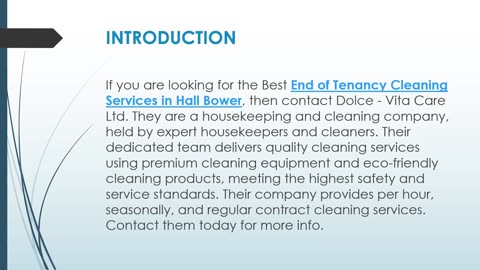Best End of Tenancy Cleaning Services in Hall Bower