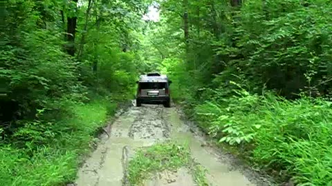 4X4 Off-Road Hummer H2 Offroading at AM General Off-Road course