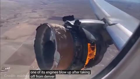 one of its engines blow up after takingae off from denver