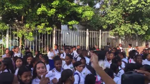 Protesta en la Institución José María Córdoba de Pasacaballos