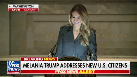 Media MELTS DOWN after Melania welcomes new American citizens in DC with powerful speech