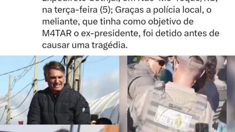 TENTATIVA de assassinato na Expodireto Cotrijal, em Não-Me-Toque/RS, na terça-feira (5). Graças a polícia local, o meliante, que tinha como objetivo de Matar o ex-presidente.