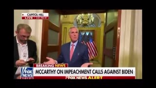 McCarthy responded to reporter about Biden impeachment.