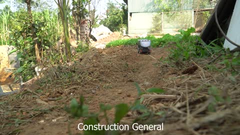 Making Roads With Mini Machines - Excavators-Dozers-Rollers-Trucks