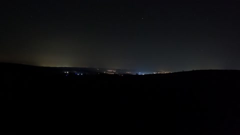 Night lapse at Haytor carpark. Dartmoor.