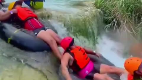 Water rafting in Trapote, Mexico