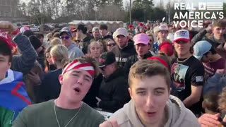 Crowd in SC to see President Trump.