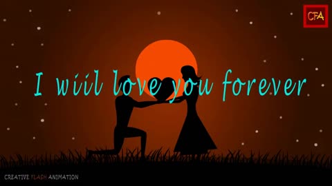 Romantic animated love story