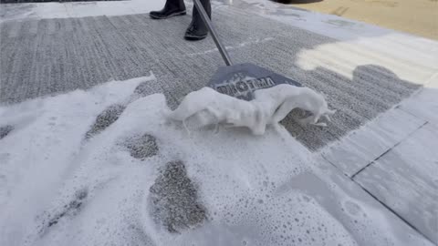 Satisfying carpet cleaning scrapes asmr