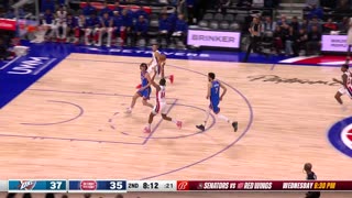 NBA - Alec Burks steal ↗️ Kevin Knox alley-oop jam! Thunder-Pistons