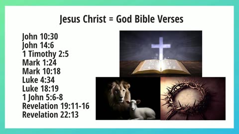 Jesus Christ = God Bible Verses