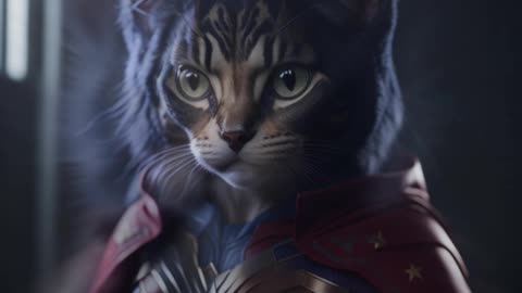 the process of turning wonderwoman into a cat