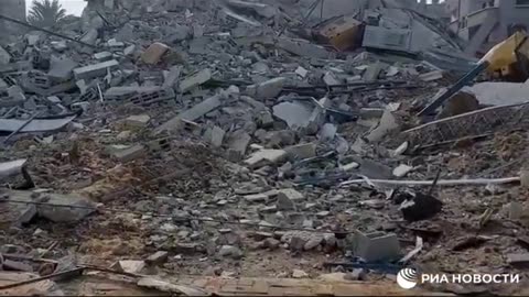 JUST IN: Footage of the aftermath of Israeli strikes in the Gaza Strip