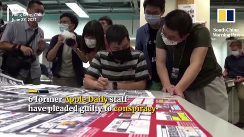 Former Apple Daily staff plead guilty to conspiracy under Hong Kong national security law