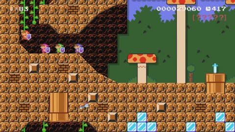 Super Mario Maker 2 Four-Player Online Multiplayer Versus (Recorded on 4/17/21)