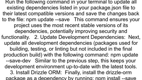 I am getting an error when install the drizzleorm npm package in my nextjs 14 app