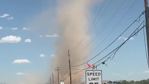 Massive Dust Devil In Arizona