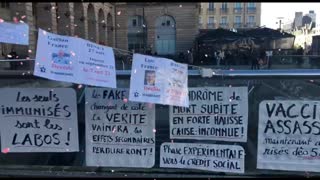 Les Masques Blancs Rennes sitting morts apres injection avec temoignage a la fin le 21 janv 2023