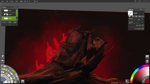Red Rock Speed Paint #1