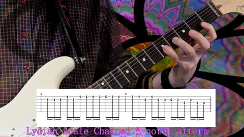 Lydian scale Chained 3 note pattern