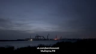 🔥🇷🇺 Fire in the Shipbuilding Plant "Zaliv," Crimea | RCF