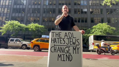 HOT HOT HOT - Adam King goes to ADL Global Headquarters to Protest