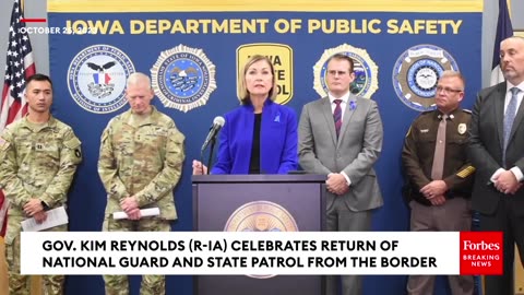 BREAKING NEWS- Gov. Kim Reynolds Holds Press Briefing About Iowa Troops' Role In Operation Lone Star