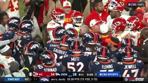 Chiefs survive HUGE Broncos comeback & heated moment at the end of game