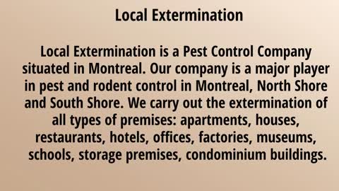 Montreal Pest Control