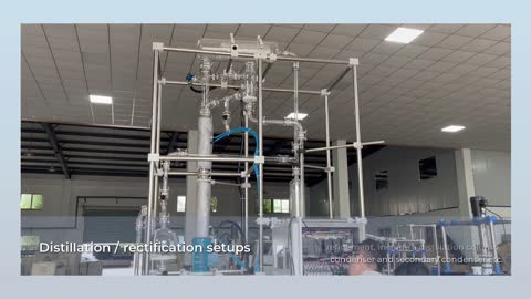 Ex-proof Single-wall Glass Reactor with Distillation Rectification Column