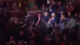 President Donald Trump welcome as a Hero at UFC 209.